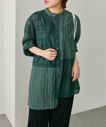 ear PAPILLONNER パルクロ　シャツブラウス パル PAL 【ear PAPILLONNER】カットジョーゼットブラウス