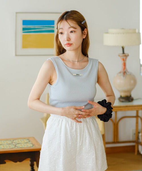 Kastane - カスタネ　タンクトップ Kastane タンクトップ ノースリーブ 「カップ取り外し可能