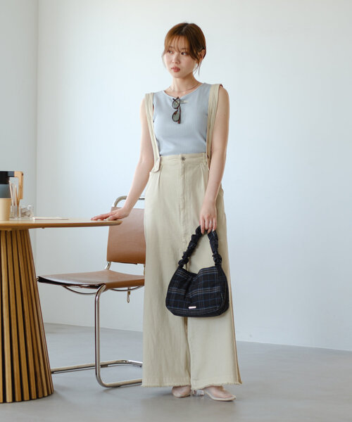 トップス Kaeri HeRIN.CYE ニット セーター Line inner knit tops ライン