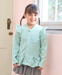 Lycee mine（リセマイン）の「【SWIM】【UV加工】裾フリルフリルジップラッシュガード（ラッシュガード）」