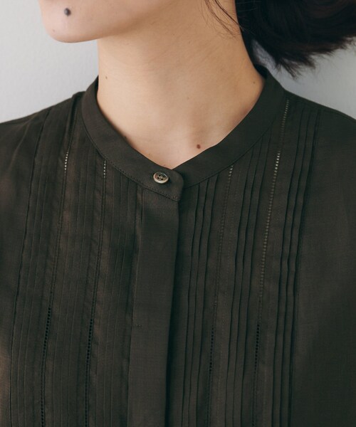 UNTITLED（アンタイトル）の「【シアー/前開き/夏ワンピ】コットンピンタックワンピース（ワンピース・レディース・ブラック/ブラウン系その他/レッド系1・48/50/00/01/02/03/44/04）」の21枚目の写真