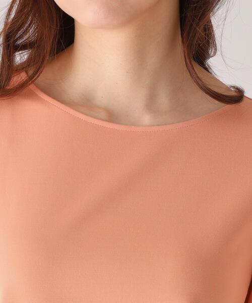 COUP DE CHANCE（クードシャンス）の「【洗える／日本製】レース使いジャージトップス（Tシャツ/カットソー・レディース・ライトオレンジ系/ホワイト/ネイビー・34/36/38/40）」の19枚目の写真