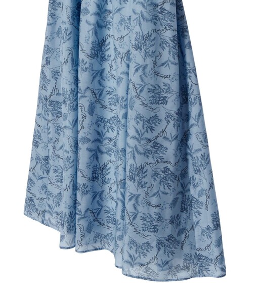 リーフカリグラフィープリントベルト付きワンピース（ワンピース