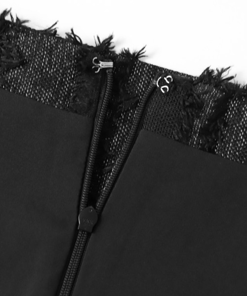 RASW（ラス）の「[RASW]ストライプジャカードIラインスカート（スカート・レディース・ブラック/ブラックミックス・S/M/L）」の12枚目の写真