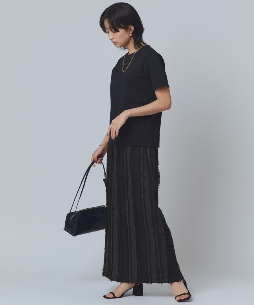 RASW（ラス）の「[RASW]ストライプジャカードIラインスカート（スカート・レディース・ブラック/ブラックミックス・S/M/L）」の16枚目の写真