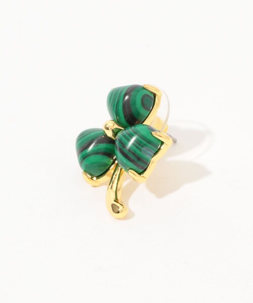 Lele Sadoughi(レレサドイ)の「LELE SADOUGHI LUCKY CLOVER STUD ピアス(ピアス(両耳用)・レディース・グリーン系その他・FREE)」の3枚目の写真