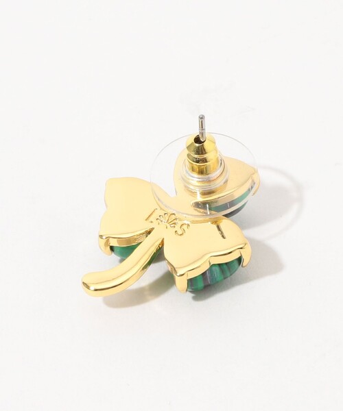 Lele Sadoughi(レレサドイ)の「LELE SADOUGHI LUCKY CLOVER STUD ピアス(ピアス(両耳用)・レディース・グリーン系その他・FREE)」の4枚目の写真