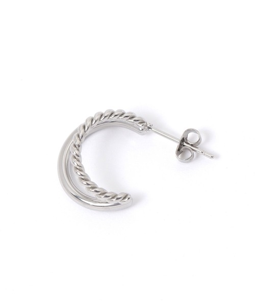 studio CLIP（スタディオクリップ）の「ステンレス2連ピアス（ピアス（両耳用）・レディース・その他1/その他2・FREE）」の4枚目の写真