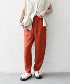 セール】COTTON CREPE OVERLAP TUCK PANTS（その他パンツ
