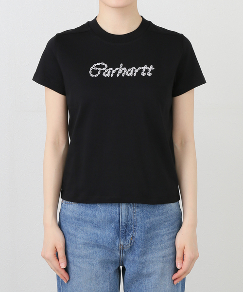 Carhartt（カーハート）の「CARHARTTカーハートダブルアイピー/ S/S CHAINED T-SHIRT（Tシャツ/カットソー・レディース・ブラック/イエロー・X-SMALL）」の8枚目の写真
