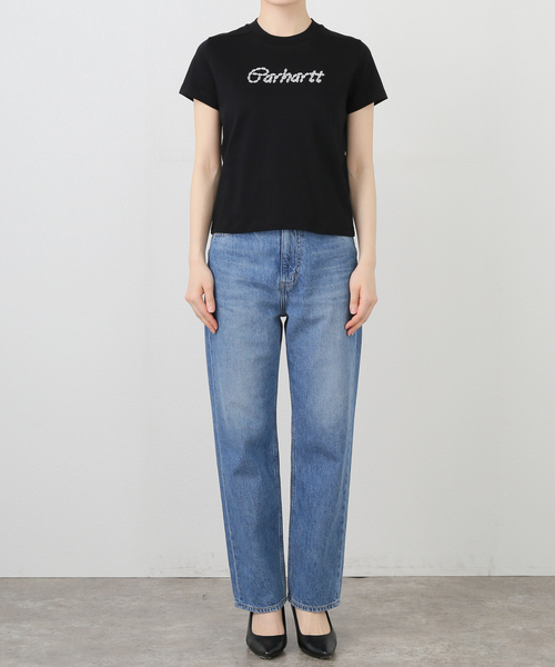 Carhartt（カーハート）の「CARHARTTカーハートダブルアイピー/ S/S CHAINED T-SHIRT（Tシャツ/カットソー・レディース・ブラック/イエロー・X-SMALL）」の9枚目の写真