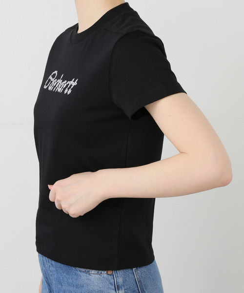 Carhartt（カーハート）の「CARHARTTカーハートダブルアイピー/ S/S CHAINED T-SHIRT（Tシャツ/カットソー・レディース・ブラック/イエロー・X-SMALL）」の15枚目の写真