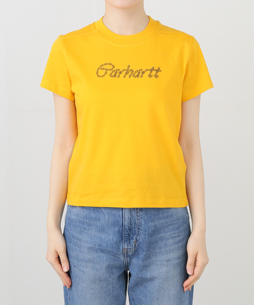 Carhartt（カーハート）の「CARHARTTカーハートダブルアイピー/ S/S CHAINED T-SHIRT（Tシャツ/カットソー・レディース・ブラック/イエロー・X-SMALL）」の20枚目の写真
