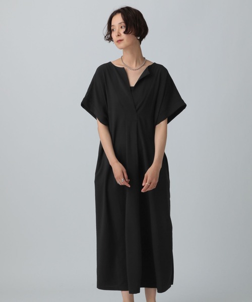 LEPSIM（レプシィム）の「カフタンスリットワンピース　243120（ワンピース・レディース・ブラック/オレンジ/カーキブラウン・FREE）」の10枚目の写真