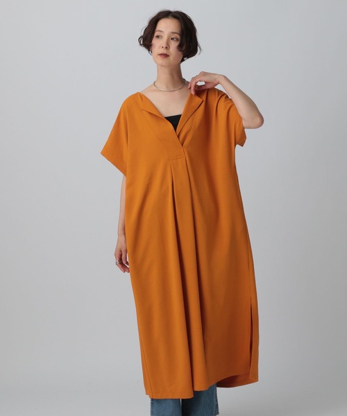 LEPSIM（レプシィム）の「カフタンスリットワンピース　243120（ワンピース・レディース・ブラック/オレンジ/カーキブラウン・FREE）」の5枚目の写真