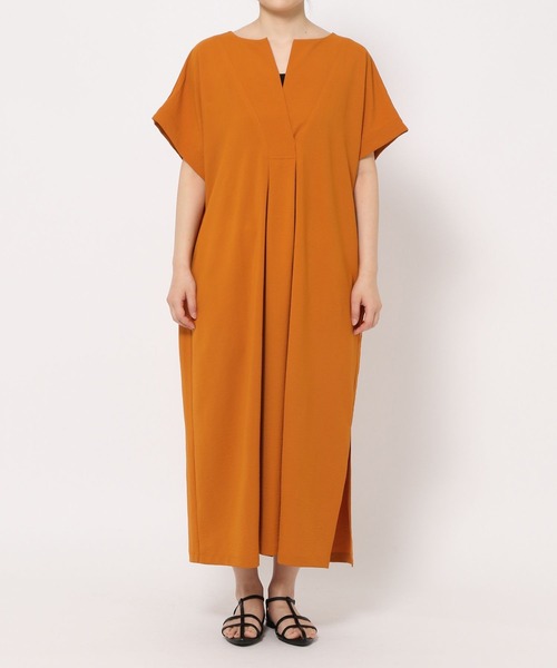 LEPSIM（レプシィム）の「カフタンスリットワンピース　243120（ワンピース・レディース・ブラック/オレンジ/カーキブラウン・FREE）」の21枚目の写真