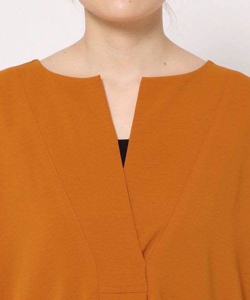 LEPSIM（レプシィム）の「カフタンスリットワンピース　243120（ワンピース・レディース・ブラック/オレンジ/カーキブラウン・FREE）」の18枚目の写真