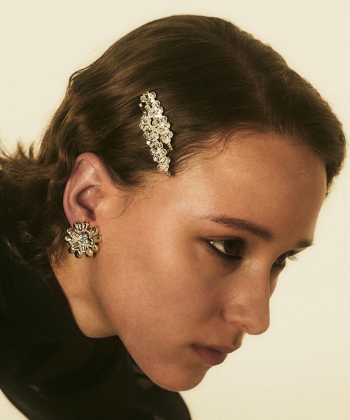 IRIS47（イリスフォーセブン）の「【IRIS 47】kaleid crystal pinset/カレイド クリスタル ピン セット HB144 ※（ヘアピン・レディース・その他/グレー・FREE）」の2枚目の写真