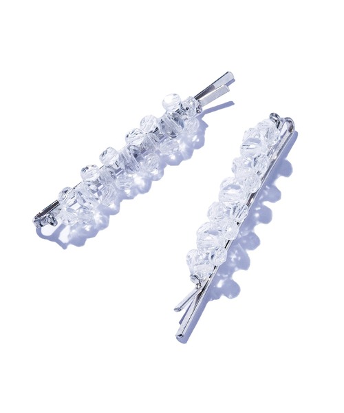 IRIS47（イリスフォーセブン）の「【IRIS 47】kaleid crystal pinset/カレイド クリスタル ピン セット HB144 ※（ヘアピン・レディース・その他/グレー・FREE）」の8枚目の写真
