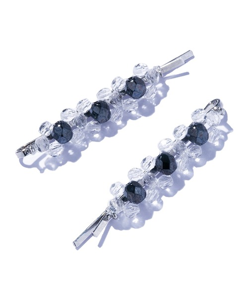 IRIS47（イリスフォーセブン）の「【IRIS 47】kaleid crystal pinset/カレイド クリスタル ピン セット HB144 ※（ヘアピン・レディース・その他/グレー・FREE）」の4枚目の写真