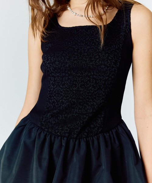 LARTIGENT(ラーティゼン)の「L15 BALLOON ONE-PIECE(ワンピース・レディース・ブラック/ホワイト・FREE)」の3枚目の写真