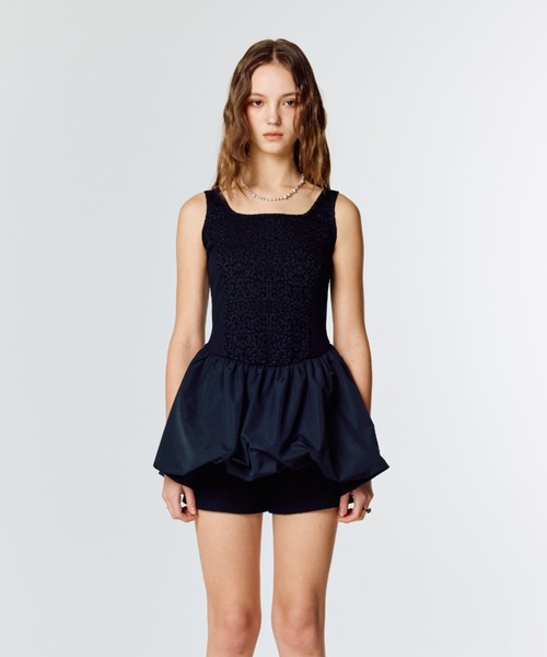 LARTIGENT(ラーティゼン)の「L15 BALLOON ONE-PIECE(ワンピース・レディース・ブラック/ホワイト・FREE)」の8枚目の写真