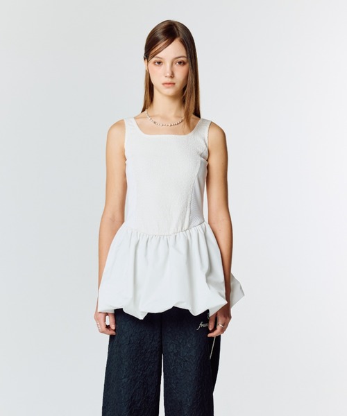 LARTIGENT(ラーティゼン)の「L15 BALLOON ONE-PIECE(ワンピース・レディース・ブラック/ホワイト・FREE)」の11枚目の写真