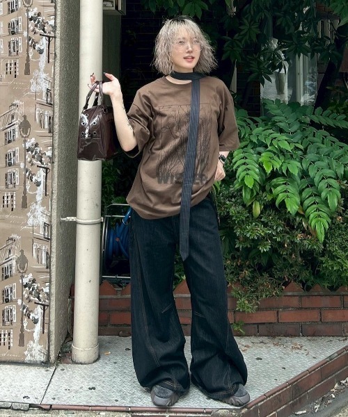 デニム・ジーパン OVERFIT STITCH DENIM PANTS BLACK OVERFIT STITCH DENIM PANTS BLACK | ファッション通販サイト NUGU