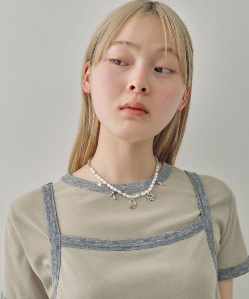 GOLDY（ゴールディ）の「コイン プレート チャーム パール ネックレス（ネックレス・レディース・ゴールド/シルバー×ゴールド/シルバー・FREE）」の8枚目の写真