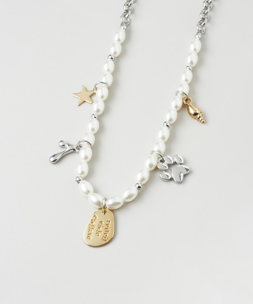 GOLDY（ゴールディ）の「コイン プレート チャーム パール ネックレス（ネックレス・レディース・ゴールド/シルバー×ゴールド/シルバー・FREE）」の11枚目の写真