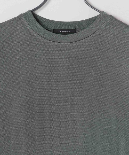 JEANASIS(ジーナシス)の「グロッシーカノコNS/496928(Tシャツ/カットソー・レディース・チャコールグレー/グレイッシュベージュ/ブラウン/ブラック/グリーン・FREE)」の7枚目の写真