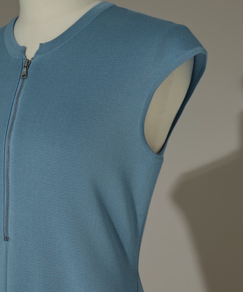 WRAPINKNOT(ラッピンノット)の「【WRAPINKNOTラッピンノット】《STUDIOUS別注》ZIP OP/ジップワンピース(ワンピース・レディース・ネイビー/ライトブルー/ブラック・0/1)」の10枚目の写真