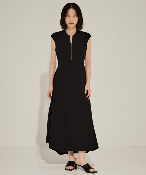 WRAPINKNOT ラッピンノット ブラック　ブルゾン　ダブルジップ 別注ZIP CROPPED TOPS(0 BLACK): WRAPINKNOT: WOMENS｜ STUDIOUS