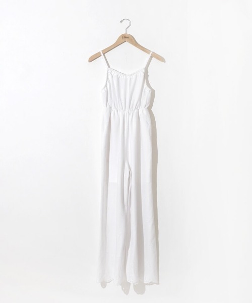 flower（フラワー）の「サニーカットワークロンパース（つなぎ/オールインワン・レディース・ホワイト/ブラック・FREE）」の17枚目の写真