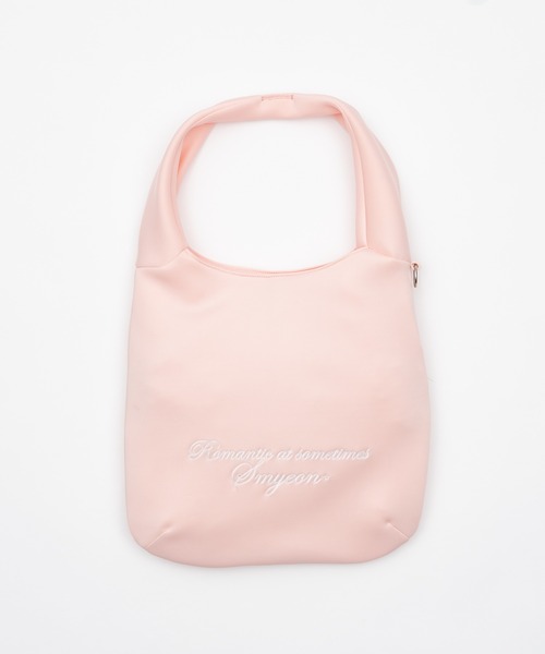 smyeon ソフトタッチ刺繍ショルダーバッグ Soft embroidery shoulder bag/ソフトタッチ刺繍ショルダー