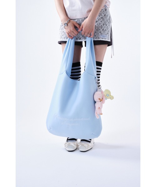michimichi ひまわり　インド刺繍　ホワイト　ショルダーバッグ Soft embroidery shoulder bag/ソフトタッチ刺繍ショルダー