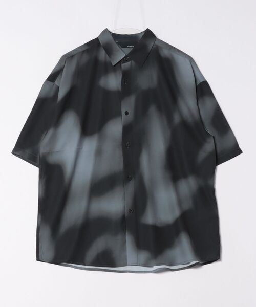 m.f.editorial(エムエフエディトリアル)の「【接触冷感】m.f.エディトリアル メンズ 総柄 レギュラーカラー 半袖 シャツ(シャツ/ブラウス・メンズ・ブルー/ブラック・MEDIUM/LARGE)」の15枚目の写真