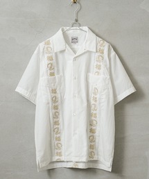 HOUSTON ヒューストン 41219 EMB CUBA SHIRT(福)キューバシャツ