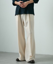 CIYOT（シヨウト）の「【CIYOT-シヨウト-】TRストレッチスーツ地  セミワイド 2タック センタープレス フレアパンツ（スラックス）」