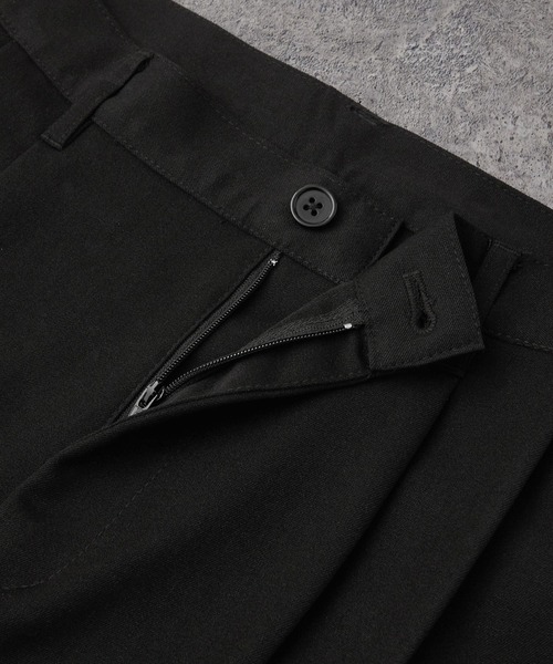 CIYOT(シヨウト)の「【CIYOT】TRストレッチスーツ地 セミワイド 2タック センタープレス フレアパンツ(スラックス・メンズ・グレー/ブラック/アイボリー/ブラック系/ダークブラウン/ダークグレー・S/M/L)」の15枚目の写真