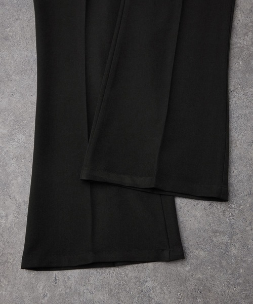 CIYOT(シヨウト)の「【CIYOT】TRストレッチスーツ地 セミワイド 2タック センタープレス フレアパンツ(スラックス・メンズ・グレー/ブラック/アイボリー/ブラック系/ダークブラウン/ダークグレー・S/M/L)」の17枚目の写真
