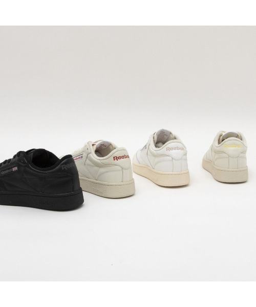 Reebok（リーボック）の「クラブシー 85 ヴィンテージ /  CLUB C 85 VINTAGE（スニーカー・メンズ・ホワイト×ピンク/ブラック/ホワイト×レッド/ホワイト×イエロー・23.0cm/23.5cm/24.5cm/24.0cm/25.0cm/25.5cm/26.0cm/26.5cm/27.0cm/27.5cm/28.0cm/22.5cm/28.5cm）」の8枚目の写真