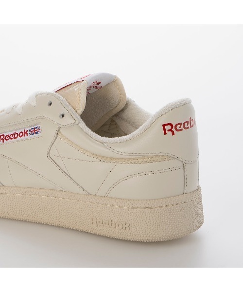 Reebok（リーボック）の「クラブシー 85 ヴィンテージ /  CLUB C 85 VINTAGE（スニーカー・メンズ・ホワイト×ピンク/ブラック/ホワイト×レッド/ホワイト×イエロー・23.0cm/23.5cm/24.5cm/24.0cm/25.0cm/25.5cm/26.0cm/26.5cm/27.0cm/27.5cm/28.0cm/22.5cm/28.5cm）」の13枚目の写真