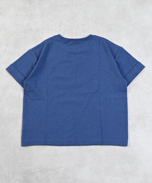 LSP WOW（エルエスピーワオ）の「【LSP WOW!】ロールアッププリントTee（Tシャツ/カットソー・キッズ・ブラック/オフホワイト/ネイビー/ベージュ/チャコール・80/90/100/110/120/130）」の22枚目の写真