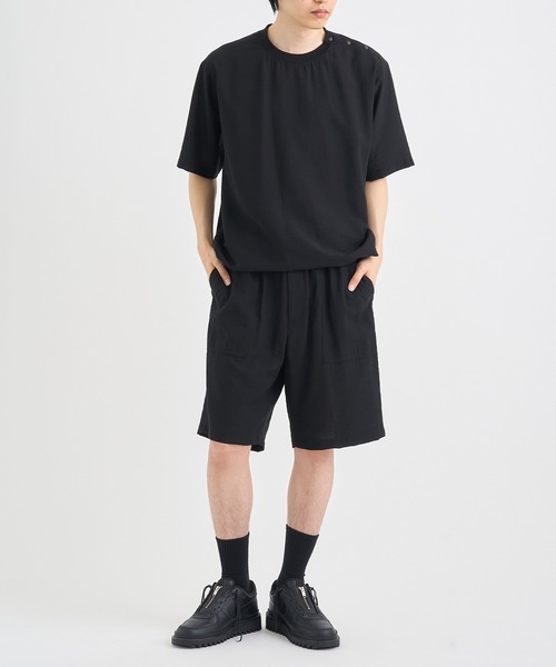 THE TOKYO(ザトウキョウ)の「【THE TOKYO/ザトウキョウ】178gのイージーショートパンツ /着ていることを忘れるくらい軽い服(その他パンツ・メンズ・ブラウン/ブラック・46/48)」の4枚目の写真