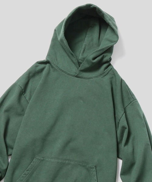 LOS ANGELES APPAREL(ロサンゼルスアパレル)の「LOS ANGELES APPAREL/ロサンゼルスアパレル 14オンス ガーメントダイ ヘビーフリース フーディー プルオーバー(パーカー・メンズ・ダークグリーン・M)」の1枚目の写真