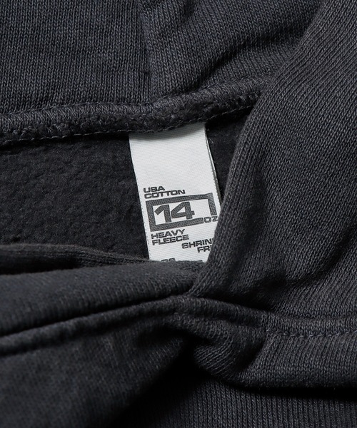 LOS ANGELES APPAREL(ロサンゼルスアパレル)の「LOS ANGELES APPAREL/ロサンゼルスアパレル 14オンス ガーメントダイ ヘビーフリース フーディー プルオーバー(パーカー・メンズ・ダークグリーン・M)」の12枚目の写真