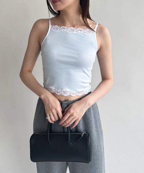 セット edit. for lulu レースタンクトップ レースバイカーショーツ petite LULU