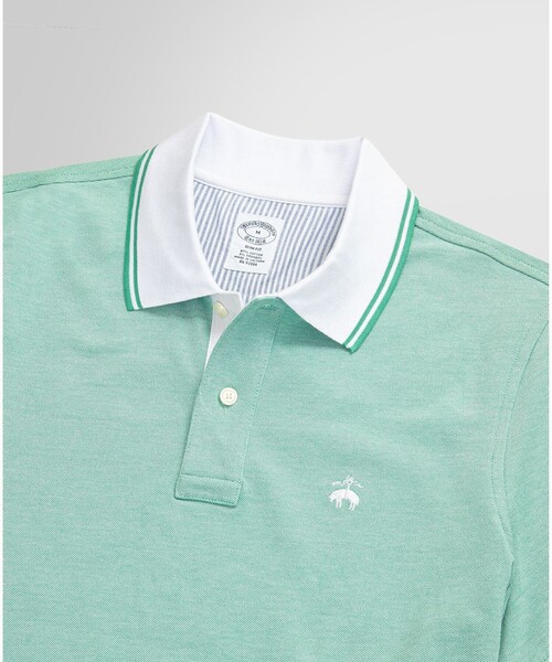 BROOKS BROTHERS(ブルックスブラザーズ)の「コットンストレッチピケ GFロゴ ポロシャツ Slim Fit(ポロシャツ・メンズ・ブルー/グリーン/ピンク/イエロー/パープル・LARGE/MEDIUM/X-LARGE/SMALL/X-SMALL)」の6枚目の写真