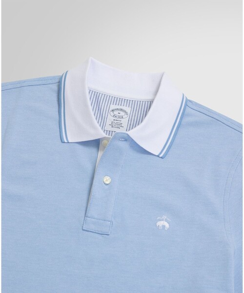 BROOKS BROTHERS(ブルックスブラザーズ)の「コットンストレッチピケ GFロゴ ポロシャツ Slim Fit(ポロシャツ・メンズ・ブルー/グリーン/ピンク/イエロー/パープル・LARGE/MEDIUM/X-LARGE/SMALL/X-SMALL)」の8枚目の写真